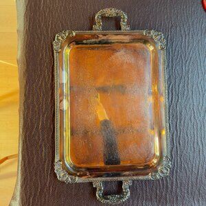Extra large silver tray with handles - Rideau Birks